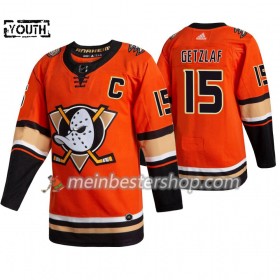 Anaheim Ducks Ryan Getzlaf 15 Adidas 2019-2020 Orange Trikot Authentic - Kinder